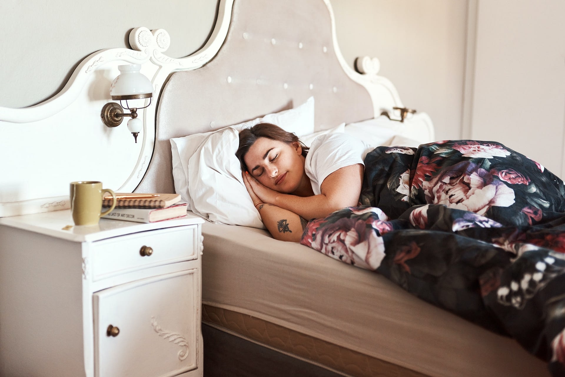 good health starts with good sleep cropped shot of a beautiful young woman sleeping in her bed