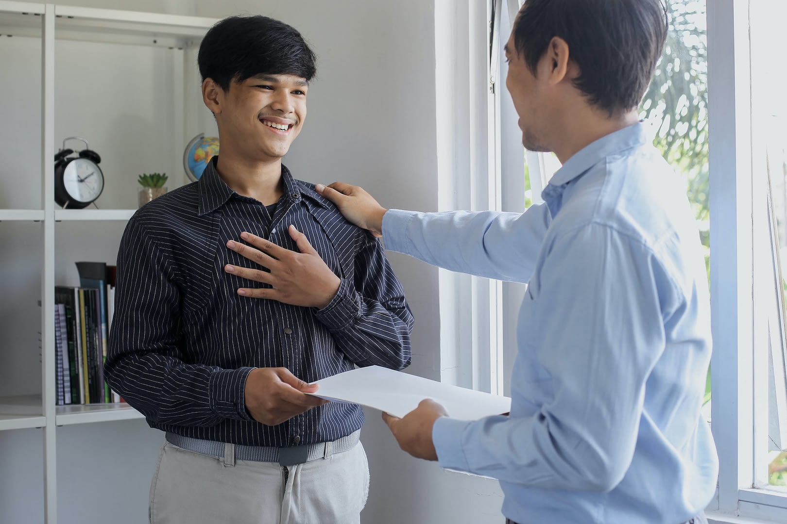 boss appreciation his employee