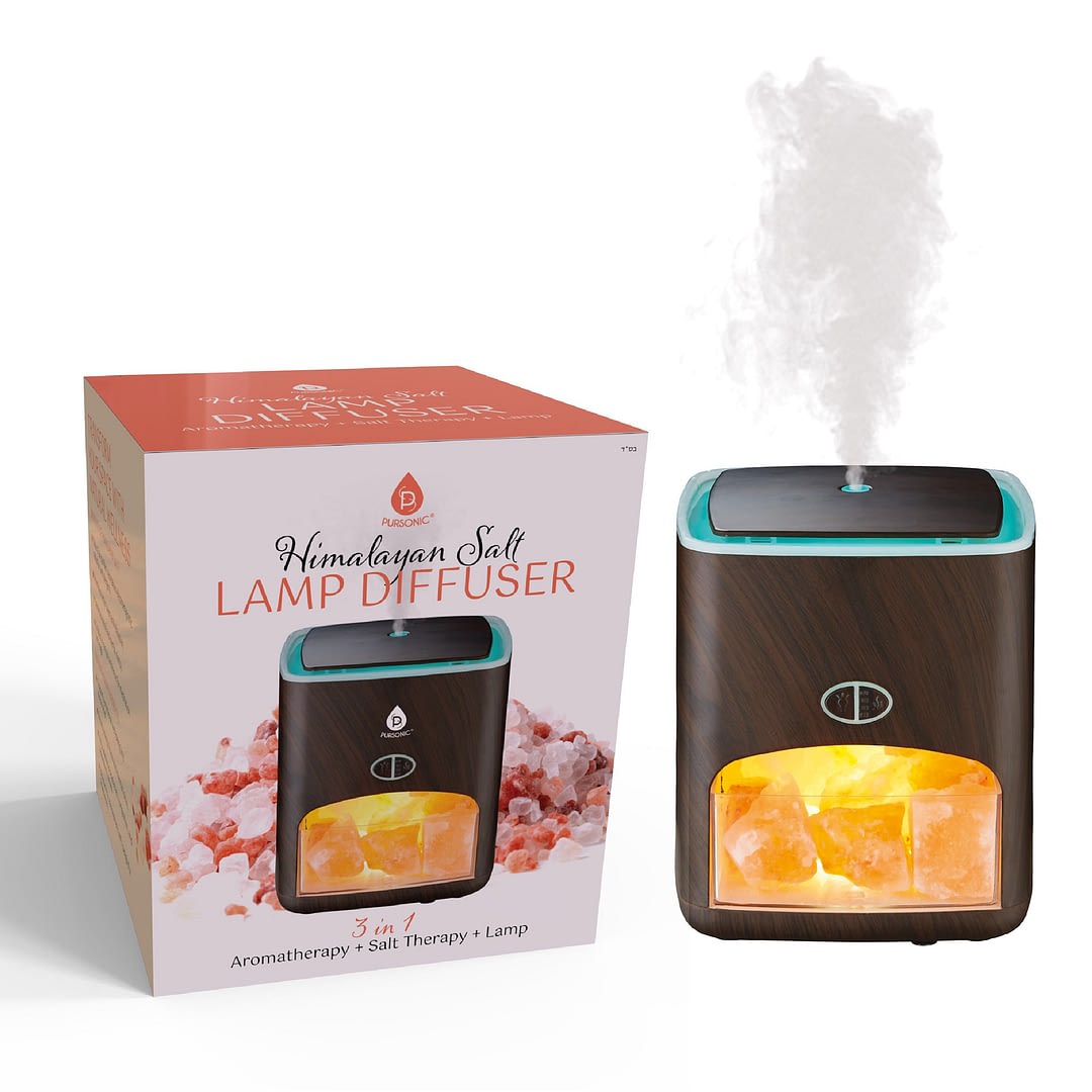 Himalayan Salt Lamp Diffuser in Wellness Device