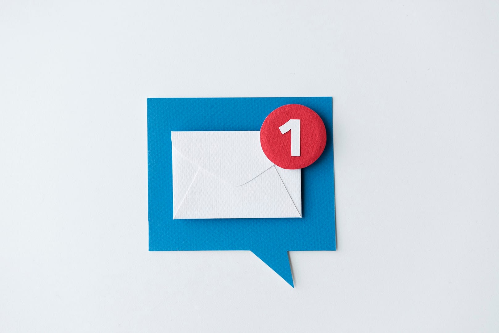 inbox message notification paper craft