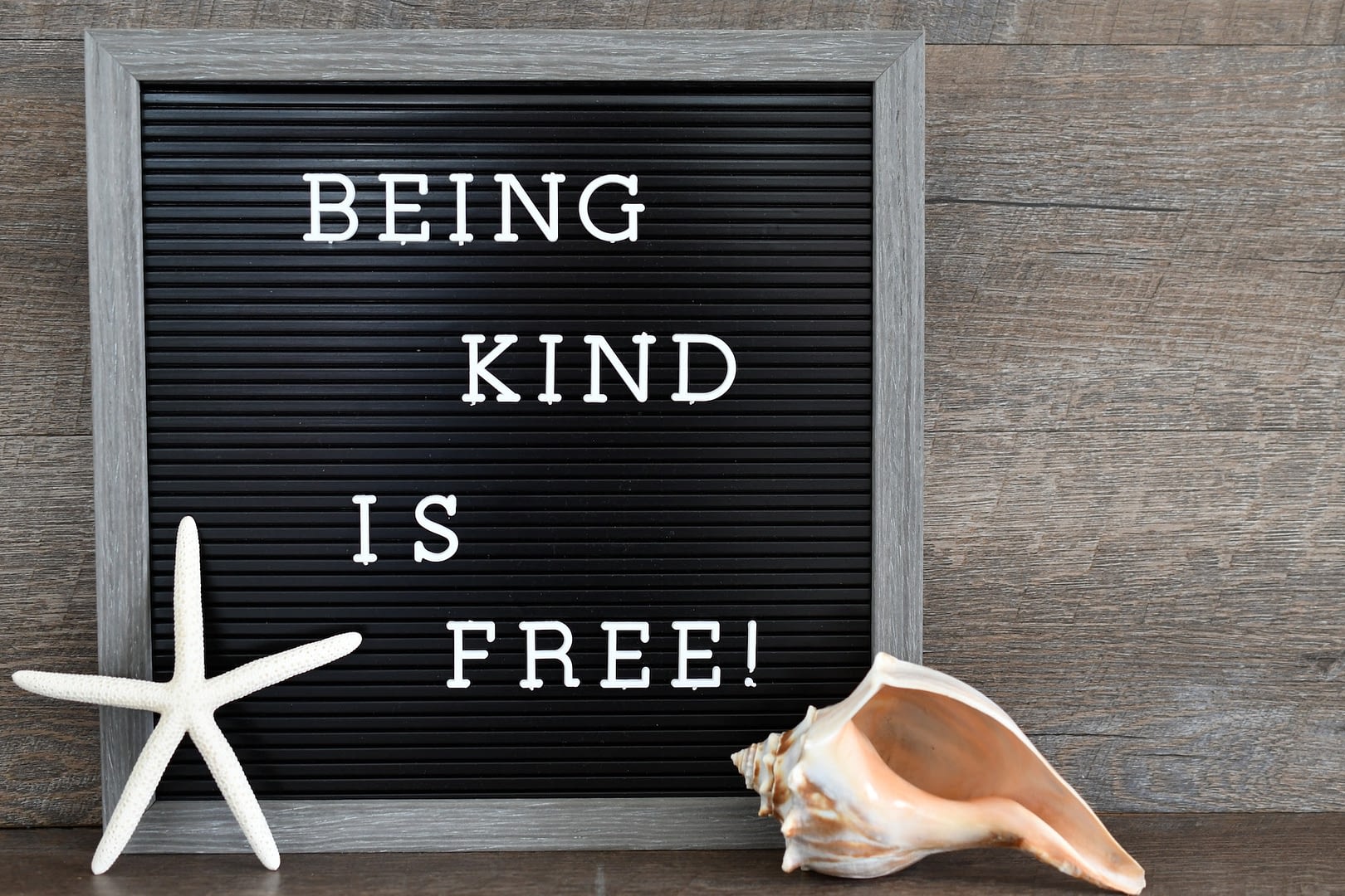 being kind is free random acts of kindness sign words quote
