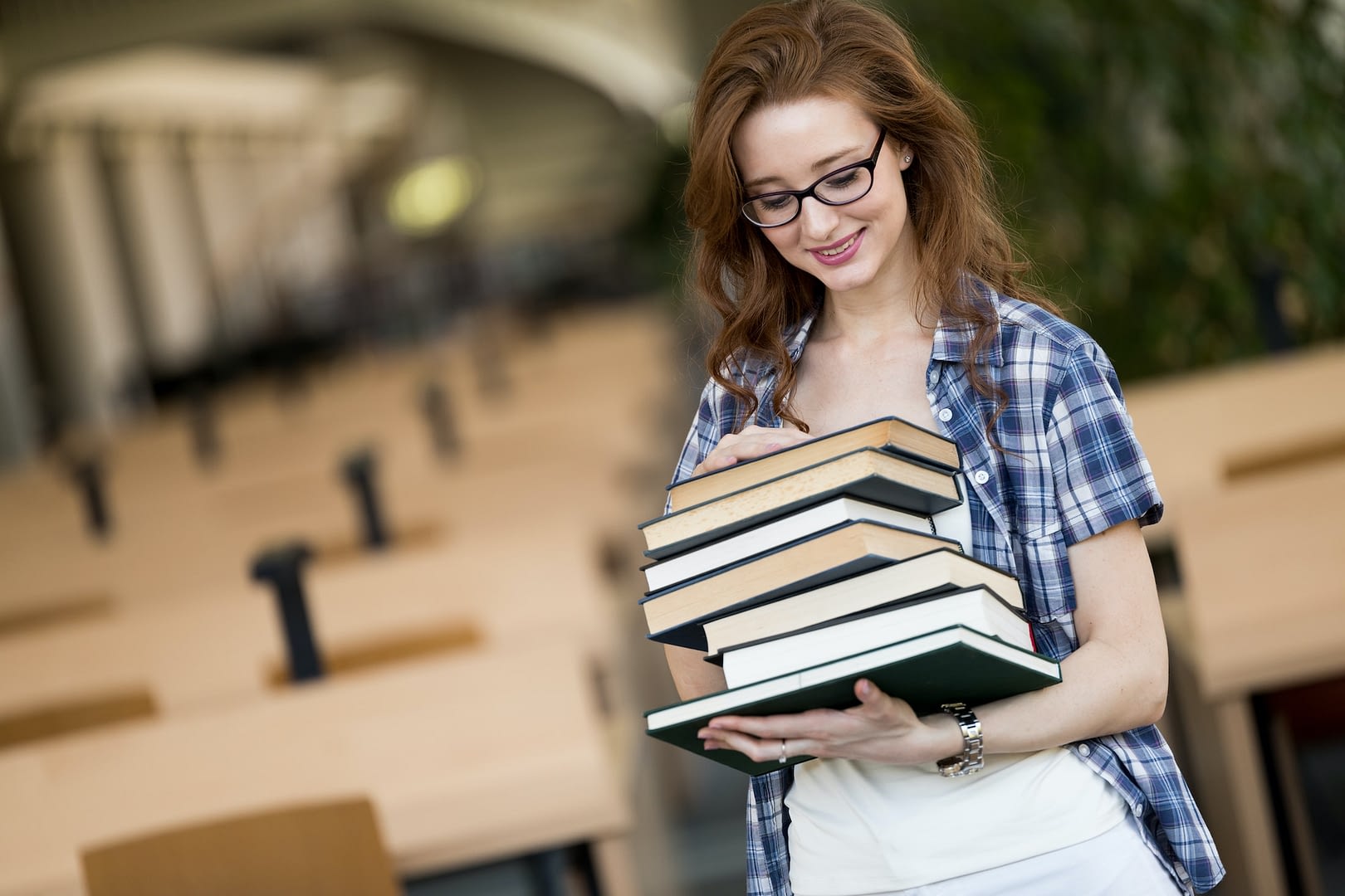 book lover ready to study hard