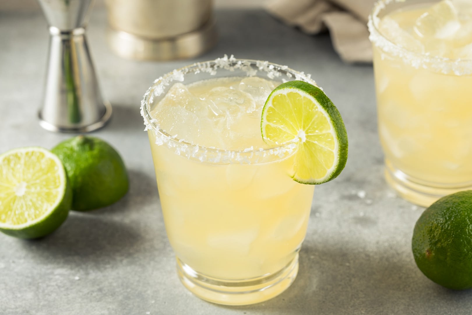 boozy refreshing classic margarita cocktail