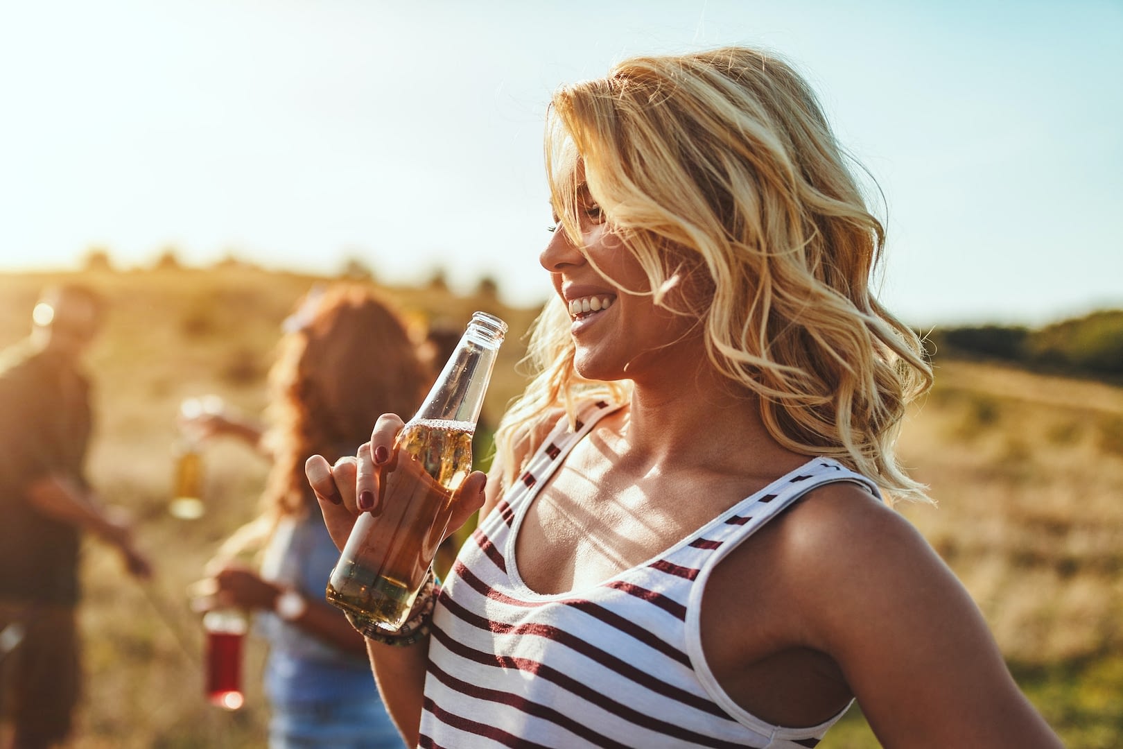 cold beer on a warm day