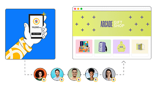 give points redeemable at a company gift shop