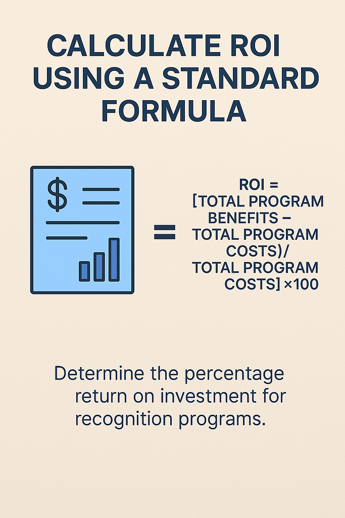Formula to calculate ROI of employee recognition
