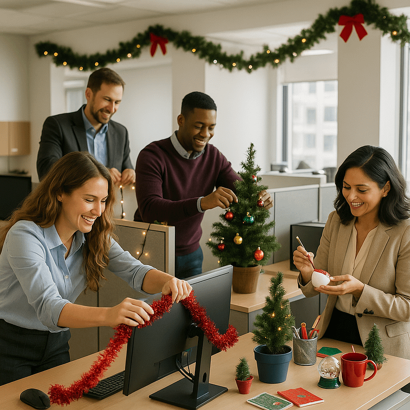 Desk Decorating & DIY Ornament Contest